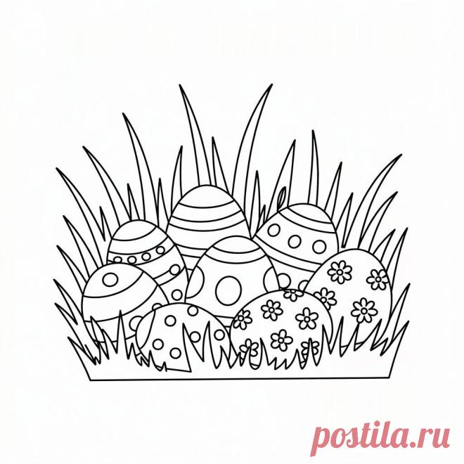 Арт - раскраски к пасхе