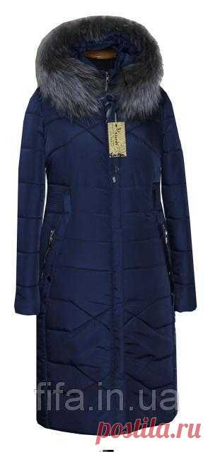 Длинный пуховик с натуральным мехом чернобурки: продажа, цена в Полтаве. пуховики женские от 