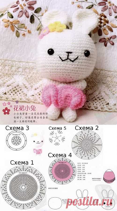 Заяц амигуруми / Вязаные игрушки / В рукоделии