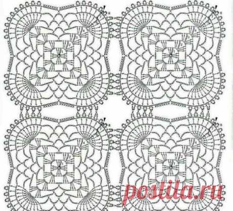 Салфетка из мотивов двухцветная 
 100% хлопок (Vita cotton Coco)
 Крючок 1,75 (clover)
 Цвет бежевый+коричневый 
 39/39 см Размер: ширина 35 см, высота 30 см.
Материалы: пряжа Vita Coco (100% хлопок, 50 г/ 300 м), крючок 1,25 мм, пуговицы диаметром 1 см для глаз, 2 шт. для носа, 2шт. для зрачков, проволока для каркаса.
В данном примере использована пряжа трех цветов: бежевая, коричневая и фиолетовая.
Условные обозначения:
- возд. п. – воздушная п.,