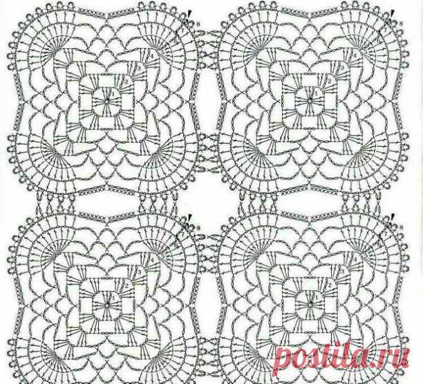 Салфетка из мотивов двухцветная 
 100% хлопок (Vita cotton Coco)
 Крючок 1,75 (clover)
 Цвет бежевый+коричневый 
 39/39 см Размер: ширина 35 см, высота 30 см.
Материалы: пряжа Vita Coco (100% хлопок, 50 г/ 300 м), крючок 1,25 мм, пуговицы диаметром 1 см для глаз, 2 шт. для носа, 2шт. для зрачков, проволока для каркаса.
В данном примере использована пряжа трех цветов: бежевая, коричневая и фиолетовая.
Условные обозначения:
- возд. п. – воздушная п.,