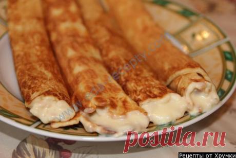 Вафельные трубочки с кремом рецепт с фото