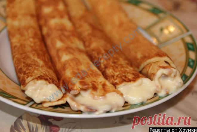 Вафельные трубочки с кремом рецепт с фото