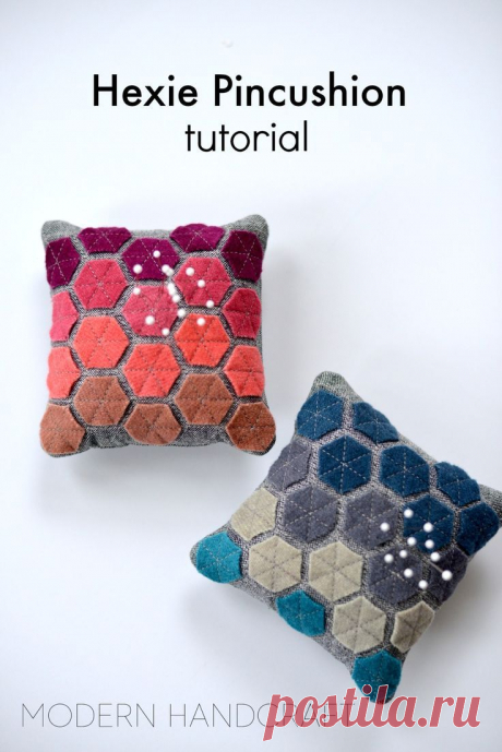 Hexie Pincushion / A Tutorial