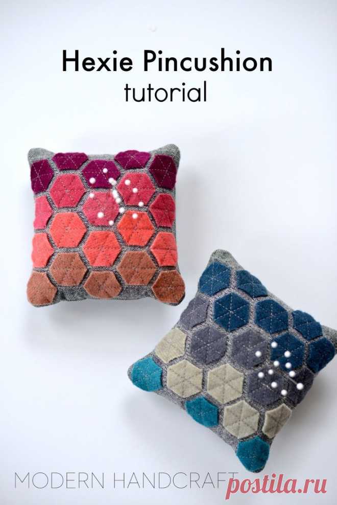 Hexie Pincushion / A Tutorial