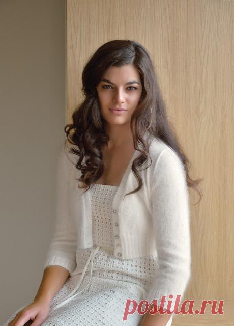 Вязание кардигана Bibi, Honey