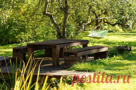 Сад в стиле русской усадьбы