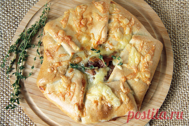 Галета с лисичками/Сhanterelle galette