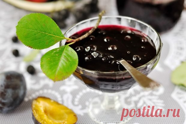 Варенье из черноплодной рябины со сливой — Домашняя кулинария