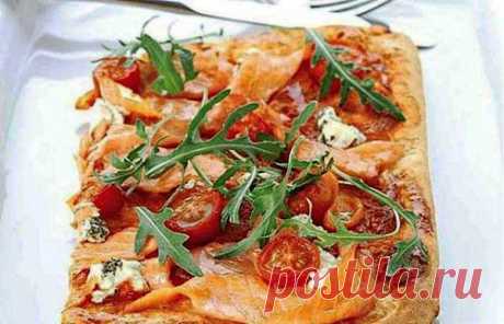 Итальянская пицца с семгой и рукколой | Рецепты пиццы