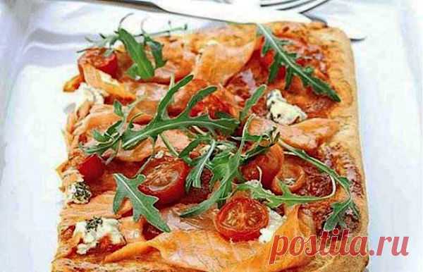 Итальянская пицца с семгой и рукколой | Рецепты пиццы