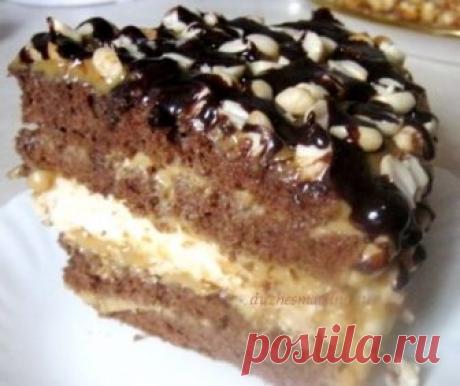 Торт «Сникерс» с безе в домашних условиях | Вкусные рецепты