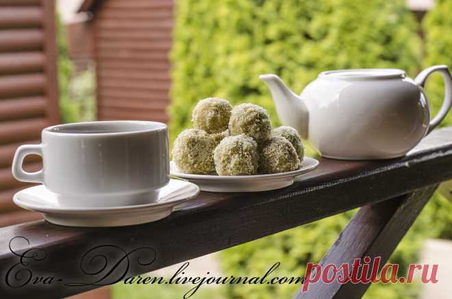 Трюфели с авокадо, овсянкой, курагой и арахисовой пастой - Кулинарное творчество