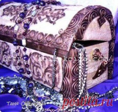 Сундучок из картона своими руками | Своими руками