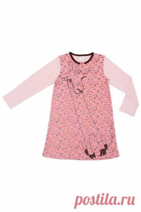 Купить Ночная рубашка "Жираф" Модамини D15-2077 РОЗОВЫЙ, КОРИЧНЕВЫЙ со скидкой в интернет-магазине kupivip.ru - распродажа