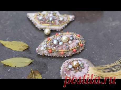 Сет брошей. броши своими руками, корона, капля, эполета. #авторскиеукрашения