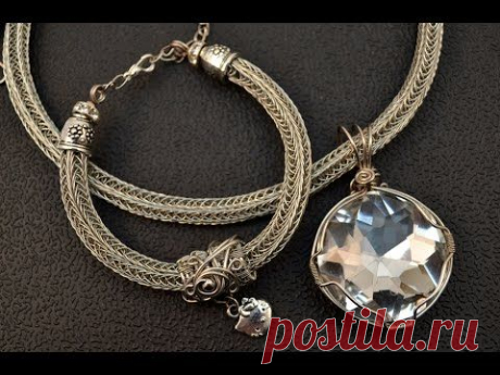 Плетение украшений из проволоки в технике Wire Wrapping - YouTube
