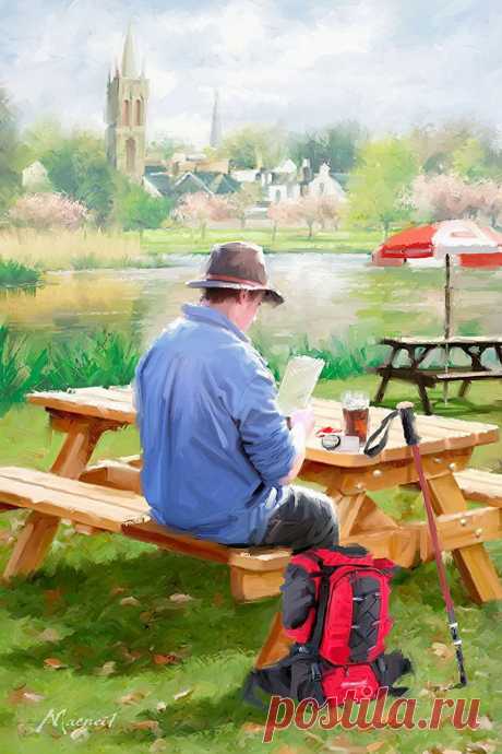 Какое хобби у мужчин? Художник Richard Macneil.