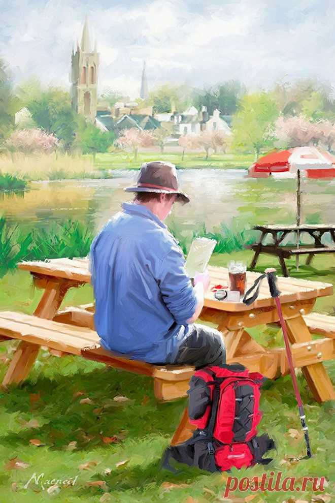 Какое хобби у мужчин? Художник Richard Macneil.