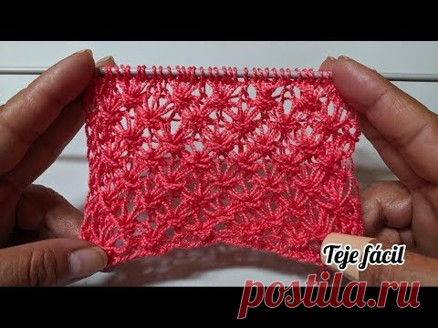 TEJE FACIL PUNTADA ESTRELLAS EN TELARAÑAS