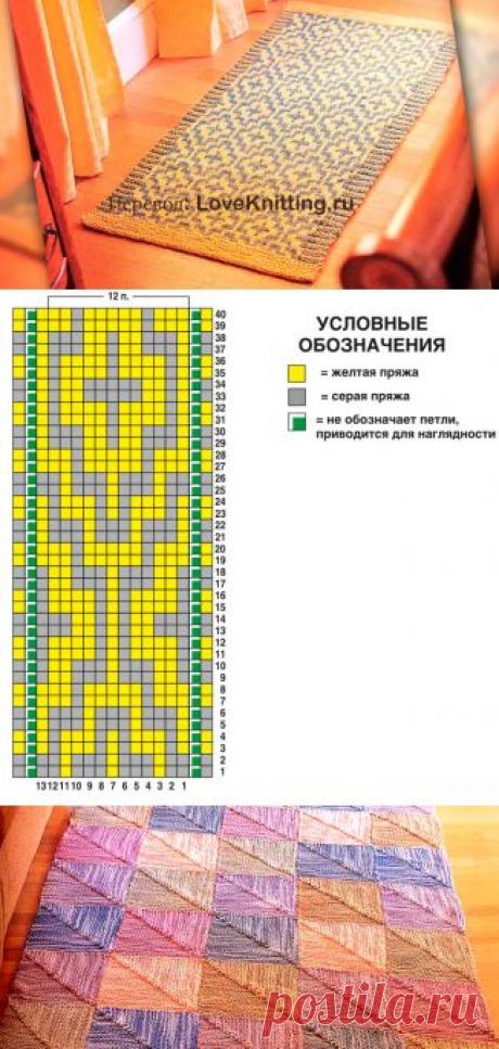 Коврик-мозика | Loveknitting.ru