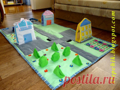 КЛЁПИНЫ ЗАТЕИ: Коврик развлекательно-развивательный для деток от 3х лет.