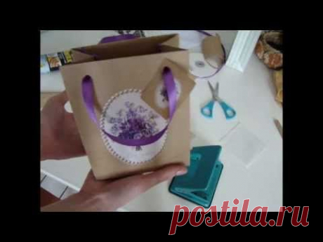 Делаем бумажный пакет своими руками. Упаковка для подарка.