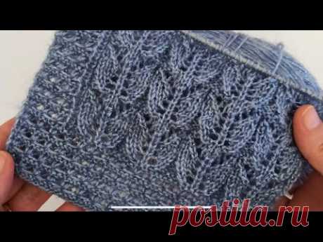 Ajurlu Sıralı Yapraklar Örgü Modeli 🔸YELEK MODELLERİ 🔸Gelin Yeleği🔸 KNİTTİNG