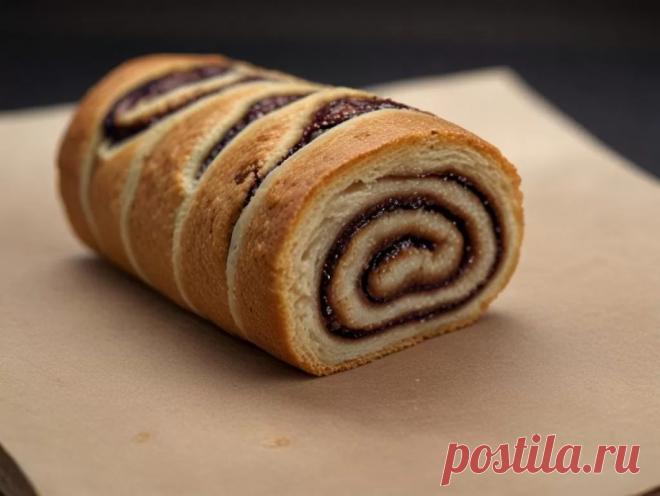 Рулет с изюмом и джемом Рецепт - Журнал полезных советов