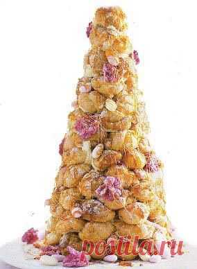 Крокембуш свадебный торт - Croquembouche , Французская кухня кулинарные рецепты блюд
