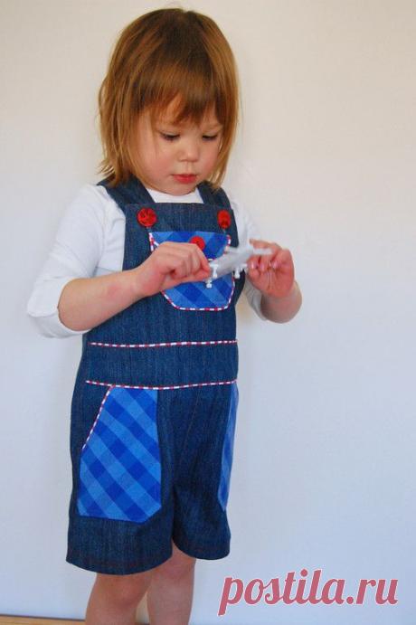 икат сумка: мальчик Shortalls на сделанное ре!