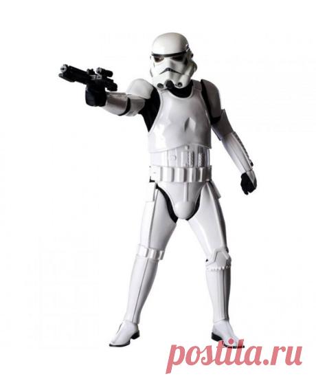 Штурмовик (Stormtrooper) Deluxe: комбинезон, пластиковые накладки, шлем, пояс (Германия) Оригинальный костюм Штурмовика из Star Wars.
В комплекте: всё что на фото, за исключением оружия и обуви.
Костюм выполнен из прочного пластика.
Можно нарядить манекена и поставить в гостинной :)