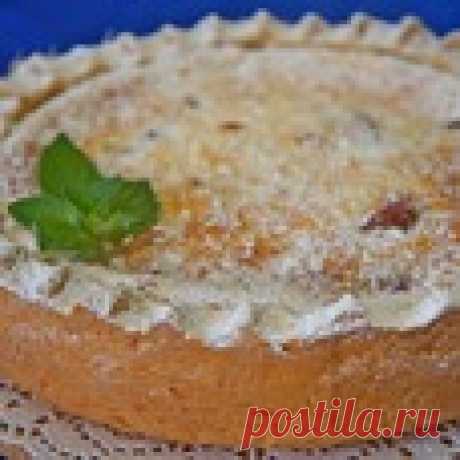 Сливовый пирог со сметанной заливкой Кулинарный рецепт