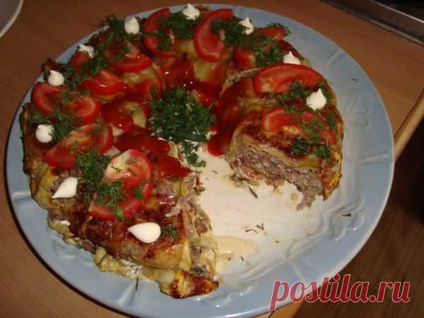 Кабачковая запеканка.