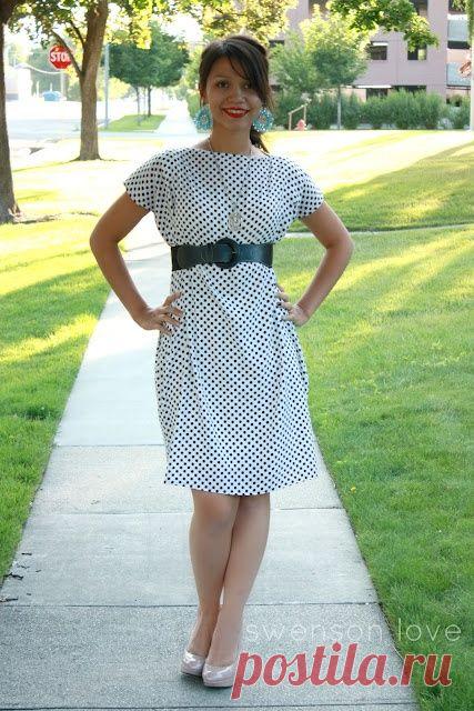 Десять минут Boxy Платье. Учебник.