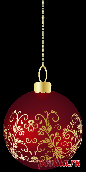 Large Transparent Christmas Ball Ornament PNG Clipart
