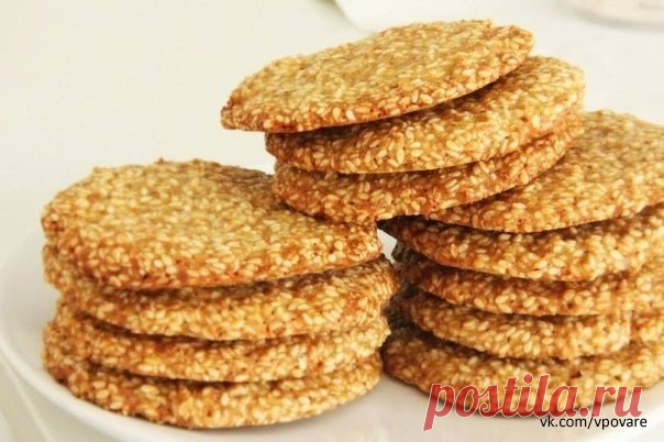 печенье кунжутное