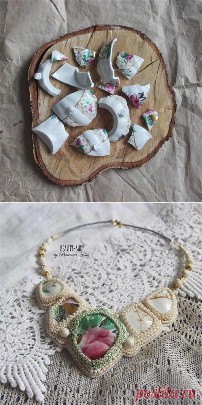 Если разбился бабушкин сервиз, или Превращаем осколки в кабошоны