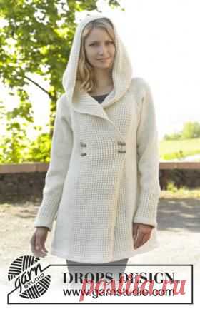 Женское пальто спицами с капюшоном на knitweek.ru