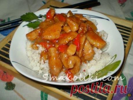 Свинина в кисло-сладком соусе. Пошаговый рецепт с фото на Smakoliki.com