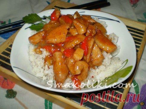 Свинина в кисло-сладком соусе. Пошаговый рецепт с фото на Smakoliki.com