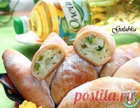 Пирожки с зеленым луком из духовки – кулинарный рецепт