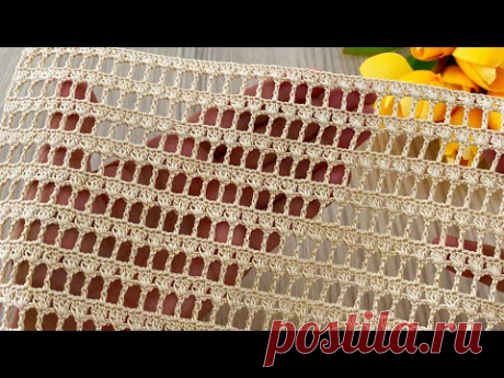 ONLY 2 ROWS Super Easy Crochet Blouse, Tunic, Shawl Pattern for Beginners @crochetlovee