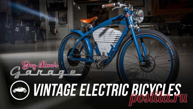 Vintage Electric Bicycles - Jay Leno's Garage Andrew Davidge started his electric bike company in high school and now, four years later, he and Jay are cruising the Cruz and E-Tracker - at 36 mph in race...