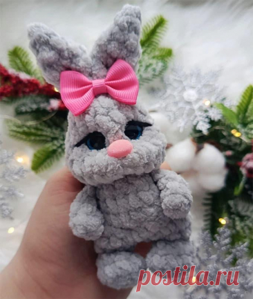 Зайчишка крючком. Амигуруми схемы и описания. Автор: Кристина Черкунова | IRINELY.ART