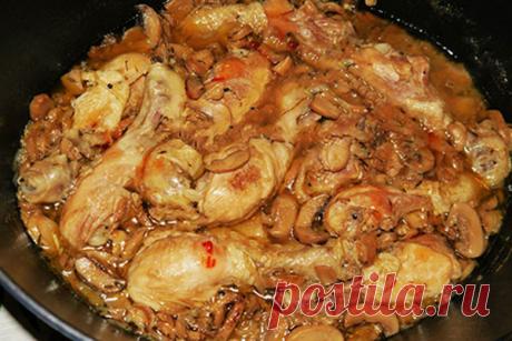 Курочка тушёная в пиве — Сад Заготовка