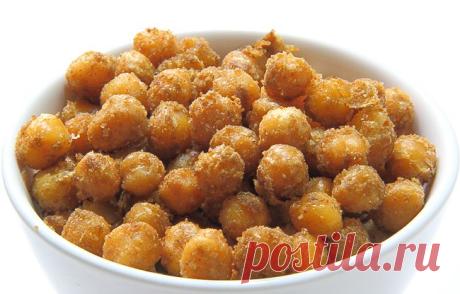 Пикантная, хрустящая овощная закуска... Жареный нут