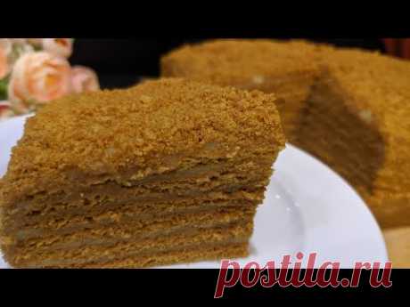 Торт "Медовик" Мягкий как Пух! Самый легкий РЕЦЕПТ! Бюджетный Торт ЗА КОПЕЙКИ!