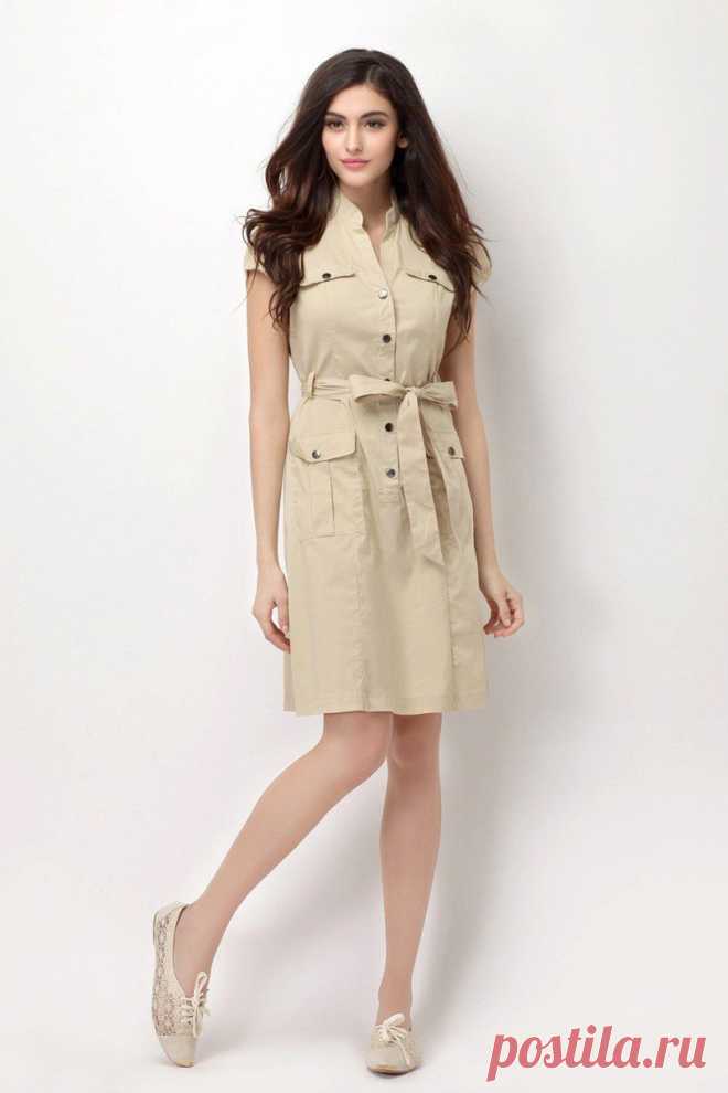 cotton women summer dress khaki beige color casual dress w/ button and pocket free shipping retail-in Dresses from Women's Clothing & Accessories on Aliexpress.com | Alibaba Group