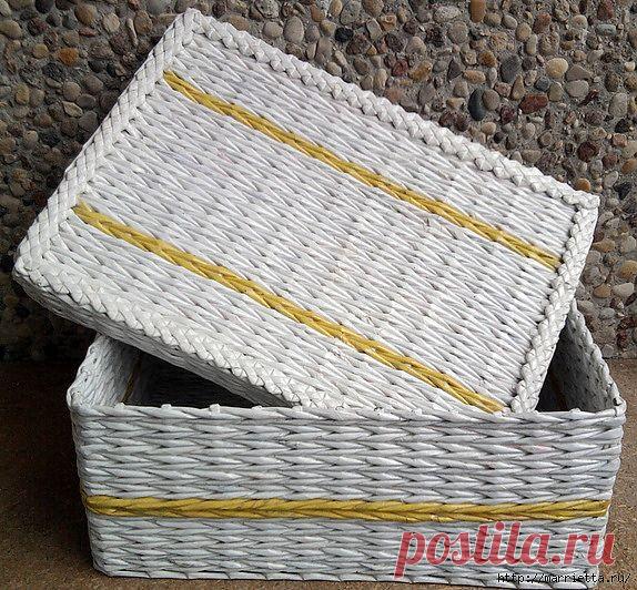 Плетение из газет. Мастер-класс и примеры применения фигурной косички.